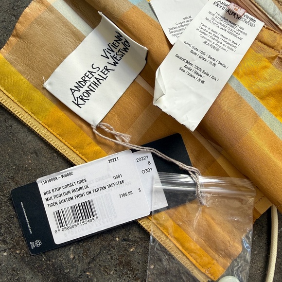 Vivienne Westwood 7,105$ !!! 2022 Andreas Kronthaler Silk Bus Stop Dress - Picture 15 of 16